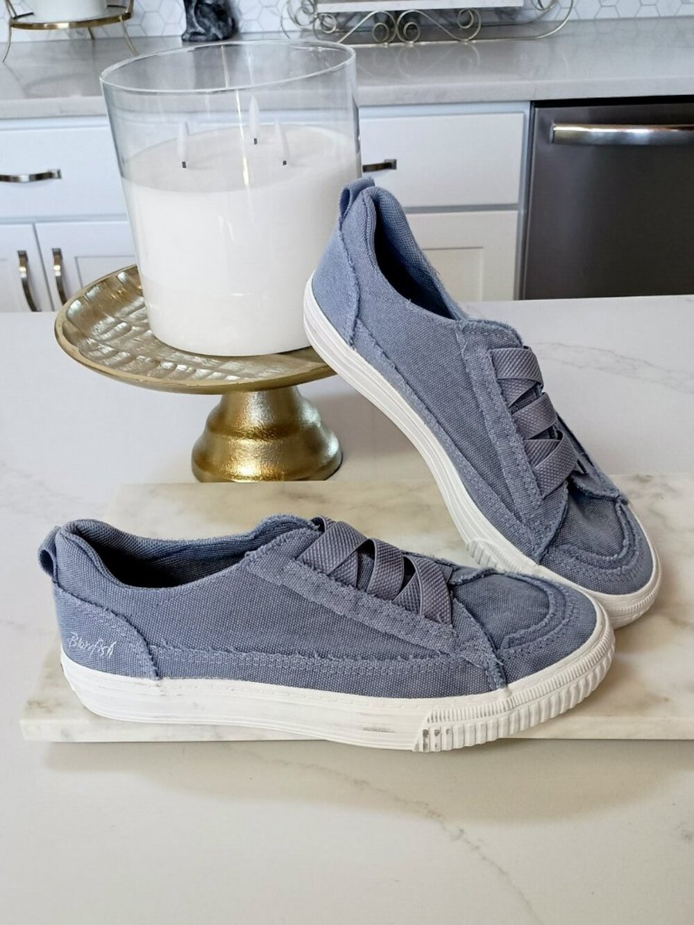 BLOWFISH MALIBU Canvas SLIP ON SNEAKERS SZ 7 1/2